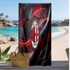 Prosop de Plajă Imprimat AC Milan Uscare Rapidă Moale Portabil Mare Dreptunghiular Pătură de Plajă pentru Călătorii Piscină
