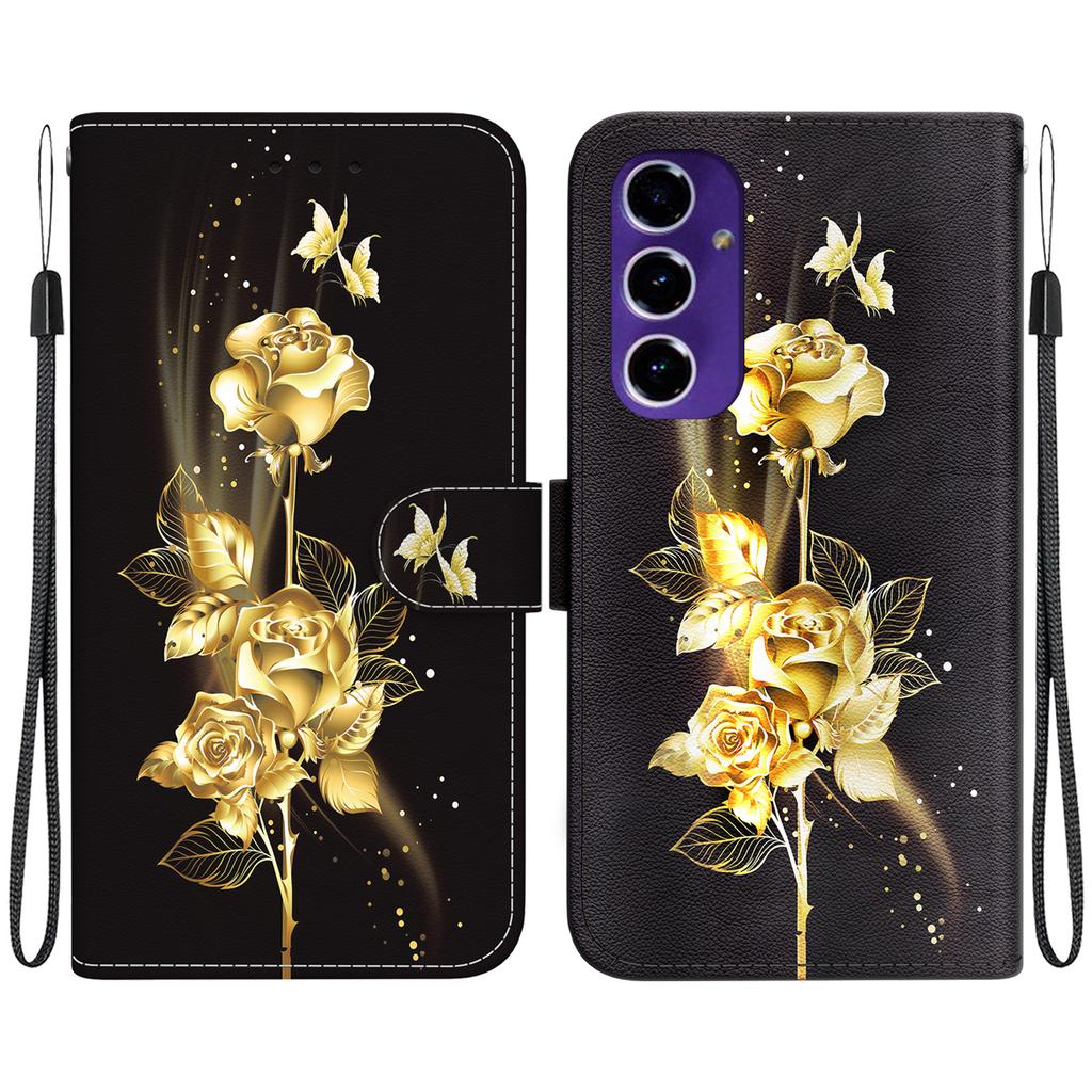 For Samsung Galaxy A16 5G/A16 4G Wallet Phone Case Anti-Drop Leather Flip Cover Pattern Printing
