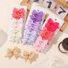6/10pcs 1.85'' Cute Solid Ribbon Bowknot Hair Clips for Baby Girls Handmade Bows Hairpin Barrette Headwear Kid Hair Accessories