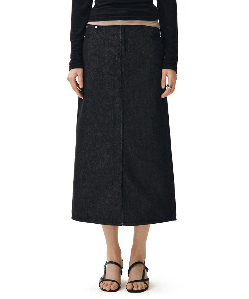 Deketeuumeon Signature Long Skirt Dcsk003Cpblack