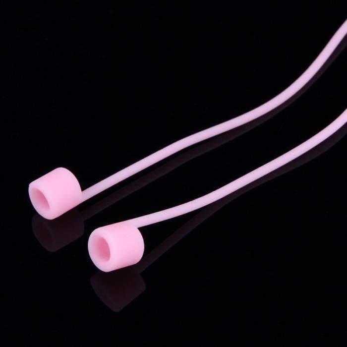 Earphone Holder - Apple - Airpods - Fluorescent Silicone - Pink - Anti-Loss