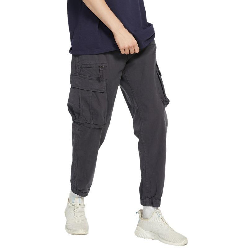 Осенне-зимние мужские свободные повседневные комбинезоны Мужские брюки с несколькими — фото 5