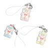 Bag Pendant Lightweight Mini Bear Charm Keychain with Soft Flocking Texture Lanyard Phone Bag Gift Accessory