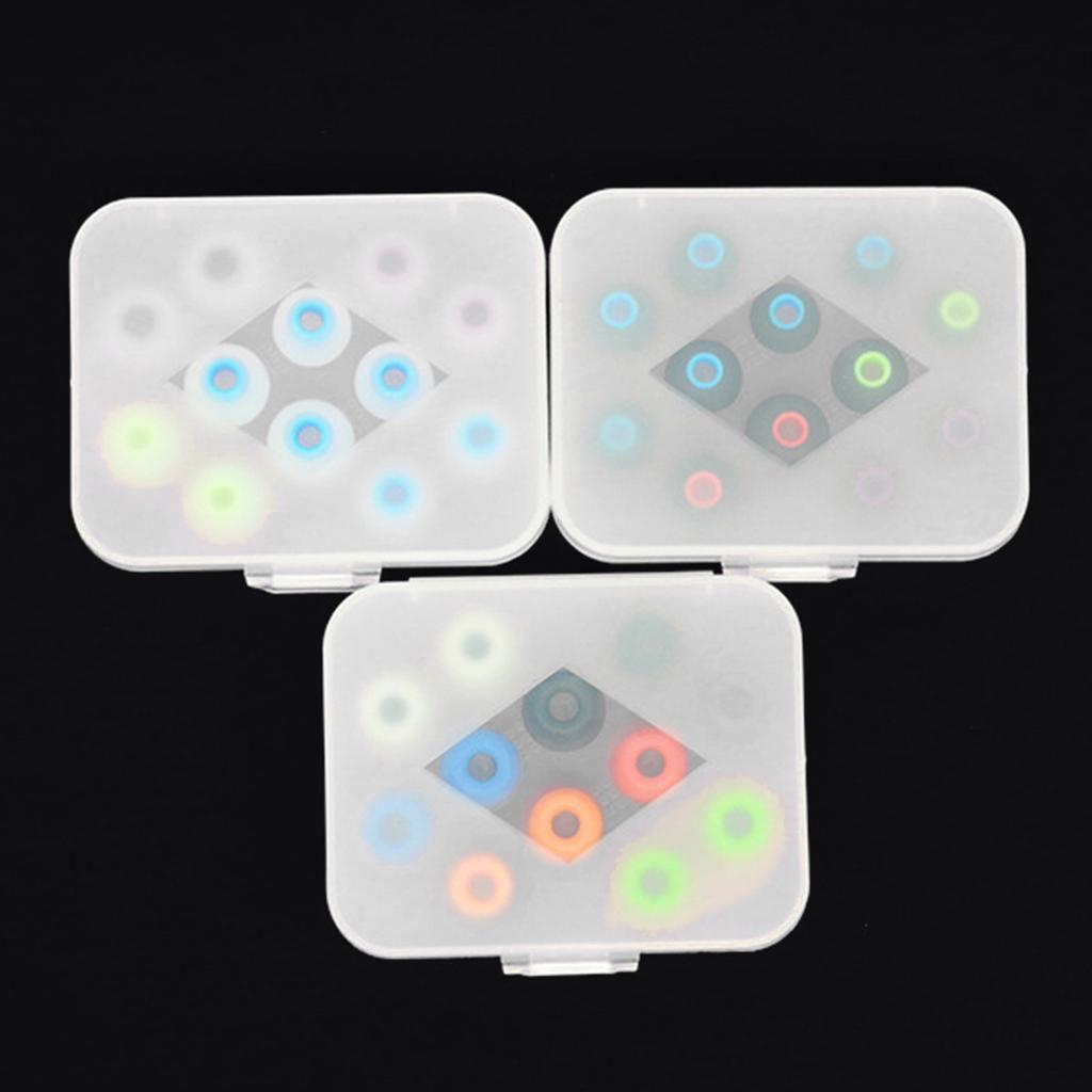 Eartips Storage Case Transparent Earbud Case Durable Storage Box For 6pair Eartips Protections Compact and Portable