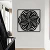 1pc Mandala Metal Wall Art Iron Statue Mural, Weather-Resistant for Living Room Garden Fence, New Year Christmas Easter Thanksgiving Home Decor
