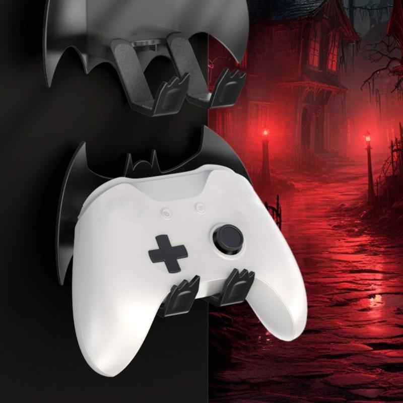 Adhesive Or Screw Mounted Bat Themed Controller For Systems Space Efficient Wall Storage Solution