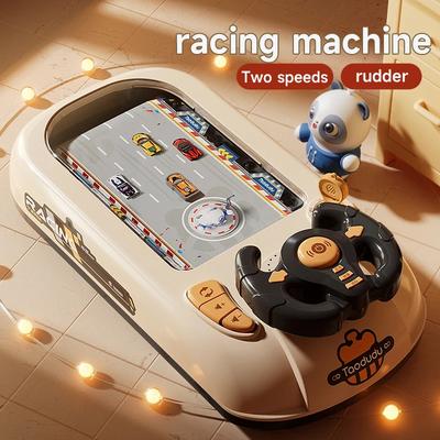 Children'S Simulated Racing Steel Toys,Racing Car Steering Wheel,Educational Car Adventure Desktop Steering Wheel Toys For Kids