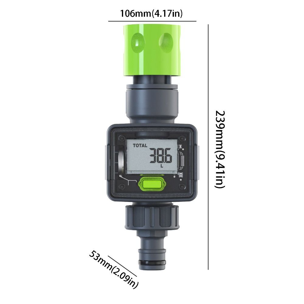 Digital Water Flow Meter IPX6 Flow Rate Monitoring Water Flow Water Flow Sensors Sprinkler