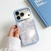 Full screen small orchid transparent mobile phone case, suitable for Apple 17/16Promax mobile phone case, iPhone15 protective case.
