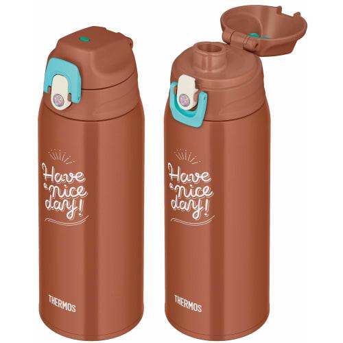 Thermos Vacuum Insulated Two-Way Water Bottle, 0.8L/0.83L, Brown Check, FJJ-800WF BWC