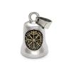 Guardian Biker Bell With Hanger Guardian Bell Viking Symbol Engraved Bicycle Bell Motorcycle Key Chain