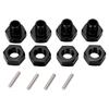 4pcs Set 17mm Aluminum Alloy Wheel Hex Coupler for JLB 1 10 Truck Series RC Tire Hex Hub Adapter