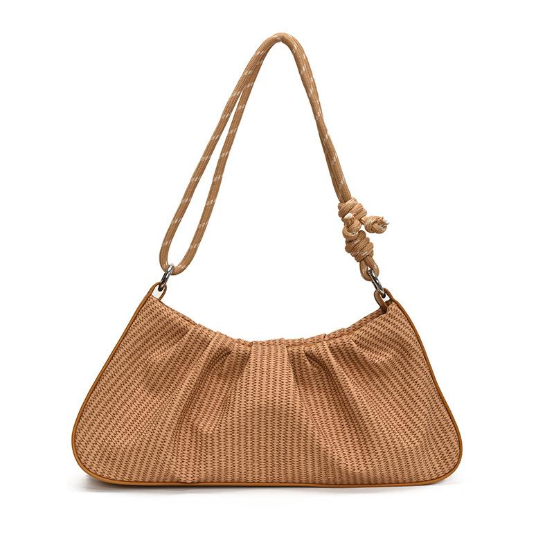 Super Fire Niche Pleated Bag Women's 2025 New Summer Versatile Messenger Bag Exquisite Shoulder Underarm Cloud Bag