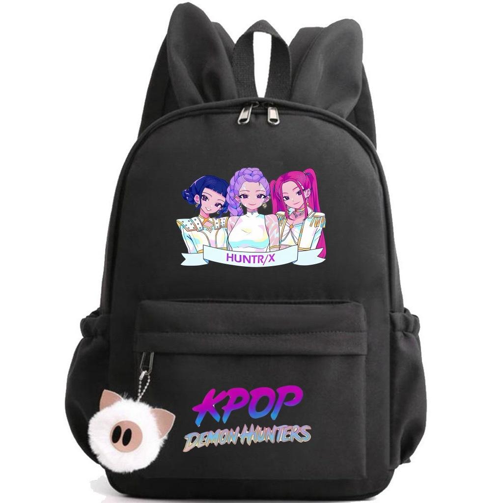 Kpop Witch Hunter Cute Rabbit Ears Personality Backpack College Trend Middle School School Bag no specifications