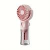 Portable Water Mist Fan Mini Handheld Fan USB Charging 4 Speeds Hanging Neck Spray Fans Portable Personal Hand Held Small Fan