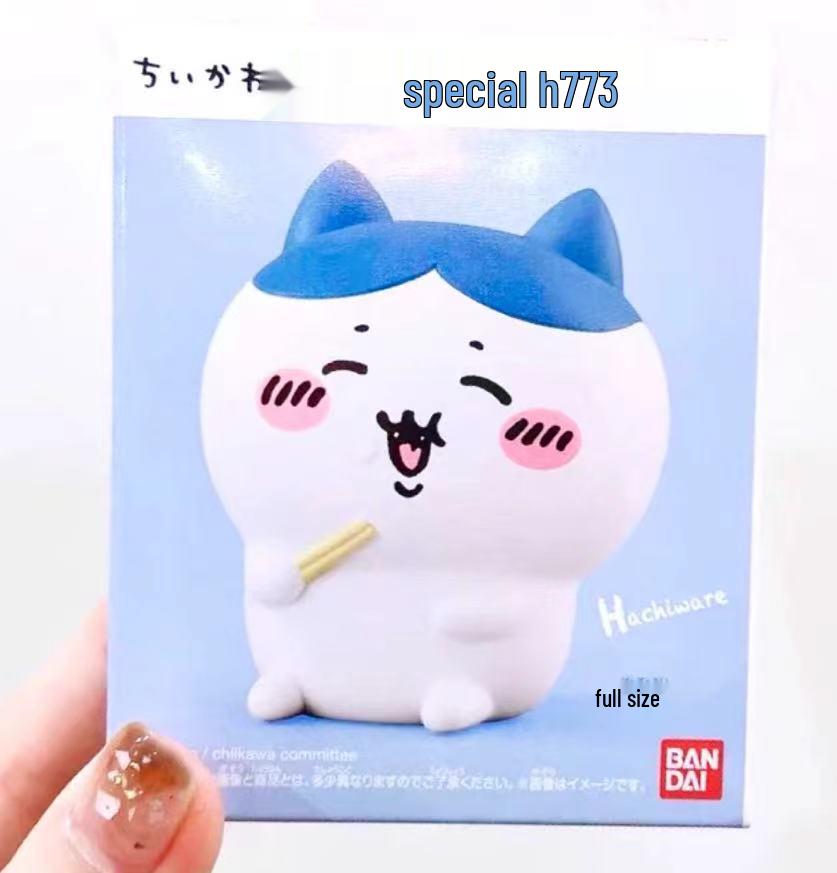 Cartoon Chiikawa Self-Deprecating Bear & Usagi Figurines - Blind Box Decorative Collectibles.