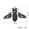 Blucome Strass-Bienen-Broschen für Frauen, Frühlings-Insekten-Design-Pin, erhältlich, Mantel-Accessoires, hohe Qualität