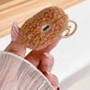 Brown cute plush puppy TPU anti-drop earphone cover, suitable for AirPods 1 /1/pro protective case