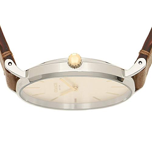 Coach Women's Perry 36mm Signature Quartz Watch in White and Brown (14503121)