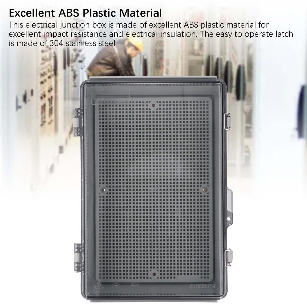 Electrical Junction Box IP67 Water Proof ABS Plastic Outdoor Junction Box with Transparent Cover