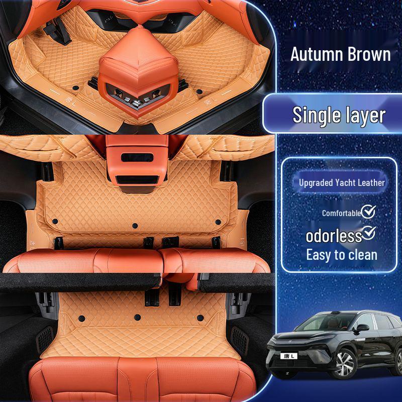 Floor Mats for 25 BYD Tang L Models - Custom-Fit, Modified Interior Mats for Tang L DMI and EV