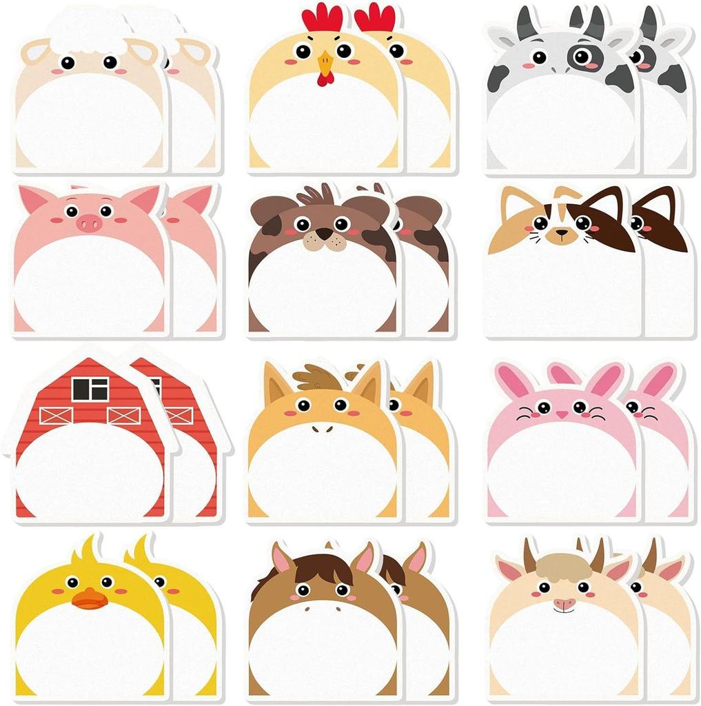 Cartoon Cat Sticky Notes, Creative, Highly Adhesive, Cute Animal, Reusable, Tear-off
