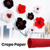 Krepppapier, lebendige Farben, verdicktes Bastelpapier, lichtbeständig, DIY-Papierblumen für Kunstprojekte, Dekorationen