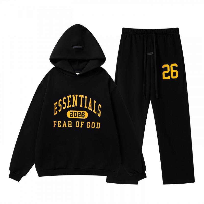 Mens Oversized Hooded Sweatshirt Jogger Set High Street Style Cotton Casual Tracksuit
