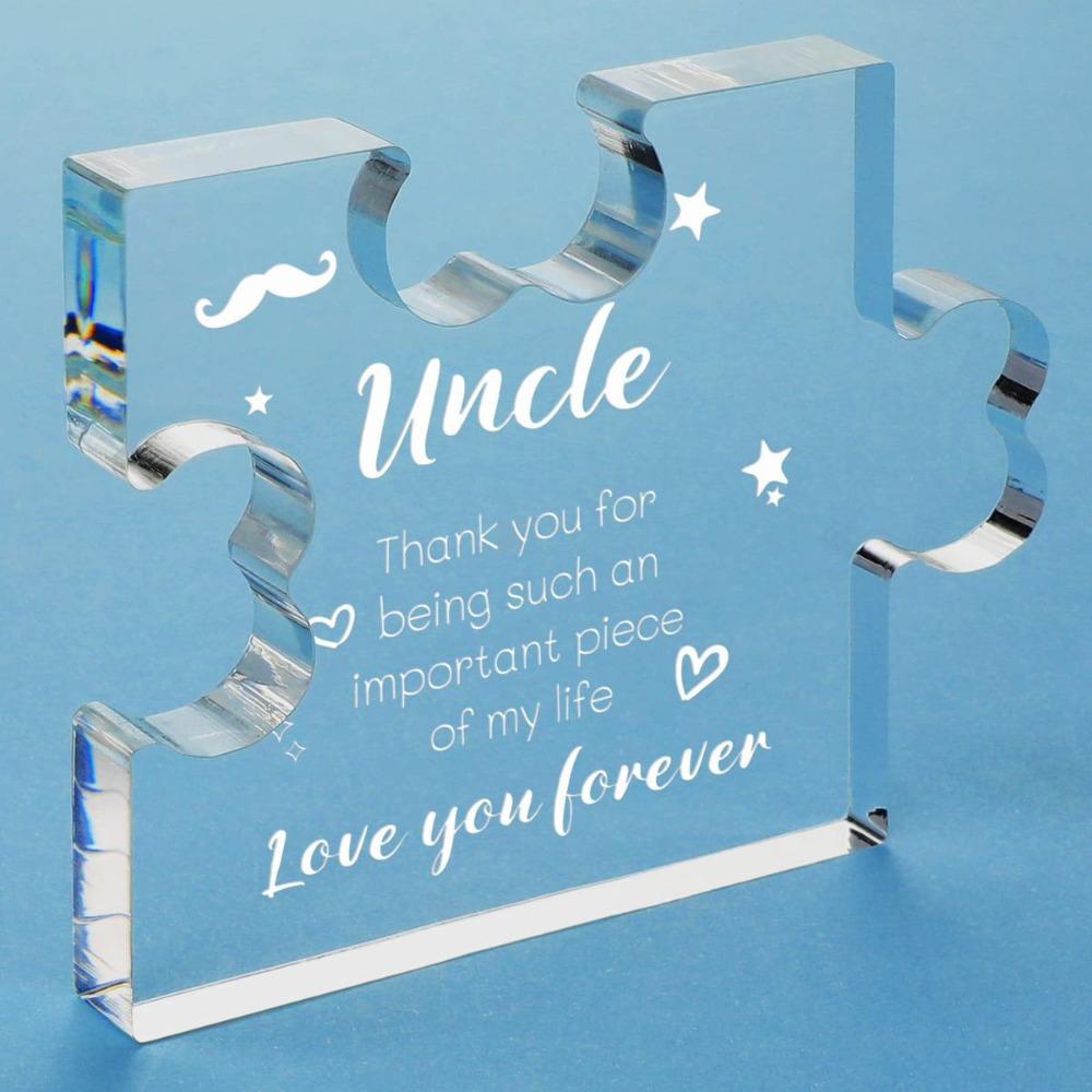 

Uncle s gift plaque, birthday gift, niece s desk decoration for Uncle, gift card for Uncle чистый