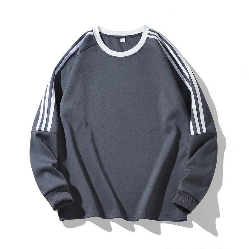 Casual Men's Sweatshirt Spring and Autumn Round Neck Loose Base Shirt Design Long-sleeved T-shirt Men