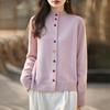 2026 Colorful Women's Slimming Knit Button Cardigan, Plus Size Autumn/Winter Sweater Coat