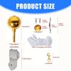 Complete Weatherproof Flagpole Pulley Maintenance System Accessories Set For 2-2.6inch Poles 50ft Cord Metal Fasteners
