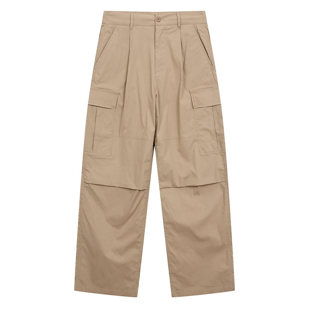 Enbiei One-Pleat 3D Cargo Pants (N251Pt020P) Beige