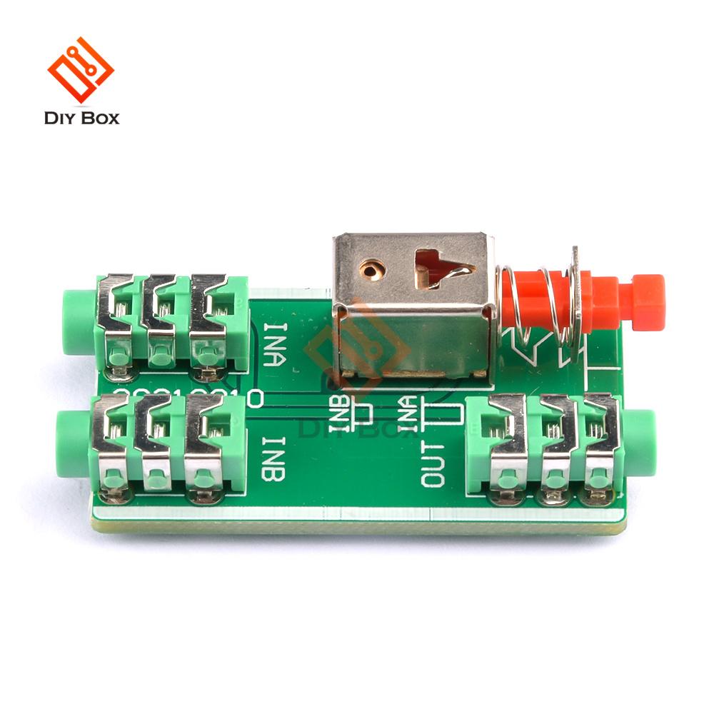 Audio Switching Board 3.5mm A / B Audio Input Block Optional Select Output Type Module One Audio Input to two Audio Output