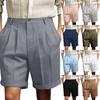 Pantaloncini Casual da Uomo Con Comode Tasche Leggere a Bottone e Pantaloncini da Spiaggia Monocromatici