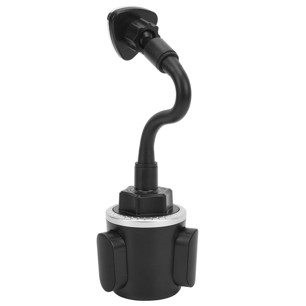 Universal Car Cup Phone Holder Magnetic Cup Holder Phone Mount with 360 Degrees  Adjustable Gooseneck Silver