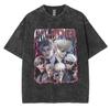 Funny Girl Dinner Caleb Graphic Tee Shirt Love and Deepspace Novelty Cotton T Shirts Fashion High Quality Vintage Washed T-Shirt