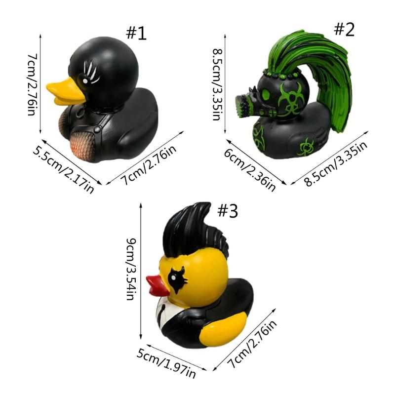 Elegant Duck Figurine Unique Resin Duck Statue Animal Figure Sculpture Stylish Home Office Decoration Accessory