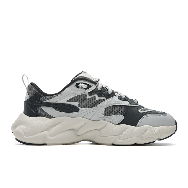 Fila FERN 2S Ammortizzazione Resistente all'Abrasione Traspirante Copertura Leggera Aumenta Altezza Scarpe Basse Sneakers Chunky F12M611113FMW