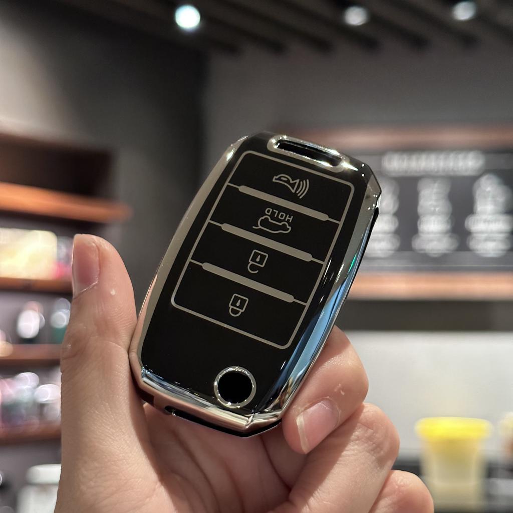 Key Fob Cover with Keychain Lanyard for Kia Sorento Optima Soul Sportage NIRO Forte Rio Smart Key Protector