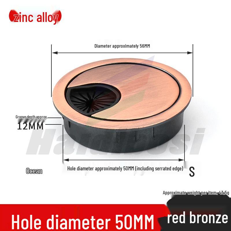 Desktop Cable Management Grommet Cover – Round Hole Sealing & Decoration