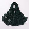 Malaysia Scarf Pearl Silk Headscarf Islamic Clothing Turbans Satin Hijab  For Women