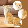 Cat Toy Stuffed Animal Decoration Figures Comfortable Simulation Kitten Lovely for Teens Bedroom