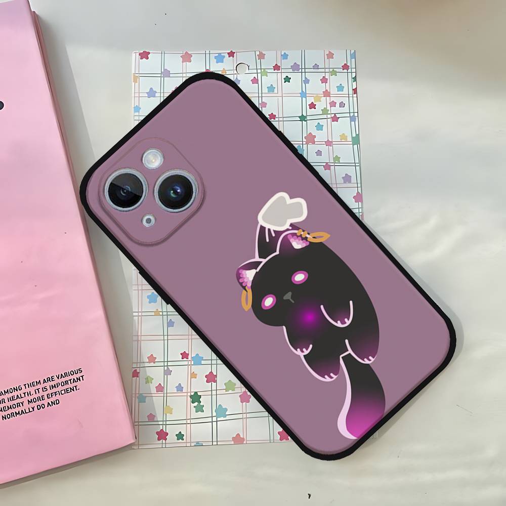 Cartoon Valorant Phone Case For IPhone 1716 15 14 13 Pro Max 11 12 Mini X Xs XR Black Silicone Cover