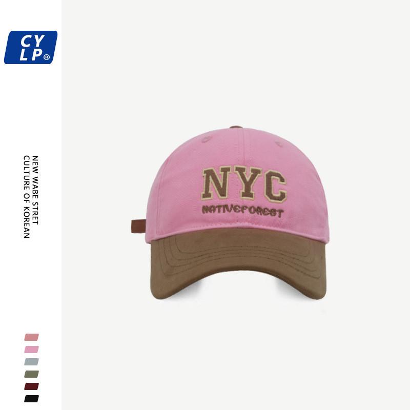 Fashionable Nyc Letter Embroidered Baseball Cap Unisex Street Style Color Design