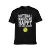 Softball makes me happy you not so much  Softball fan TShirt Lightweight Running TShirt