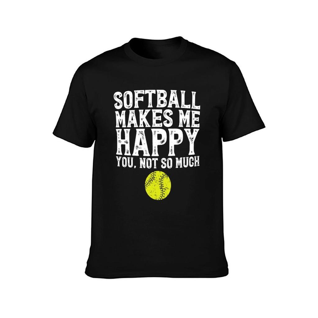 Softball makes me happy you not so much  Softball fan TShirt Lightweight Running TShirt