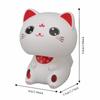 2.36*2.17*2.68 in Lucky Cat Figurine Plastic Traditional Fortune Cat  Office Desk