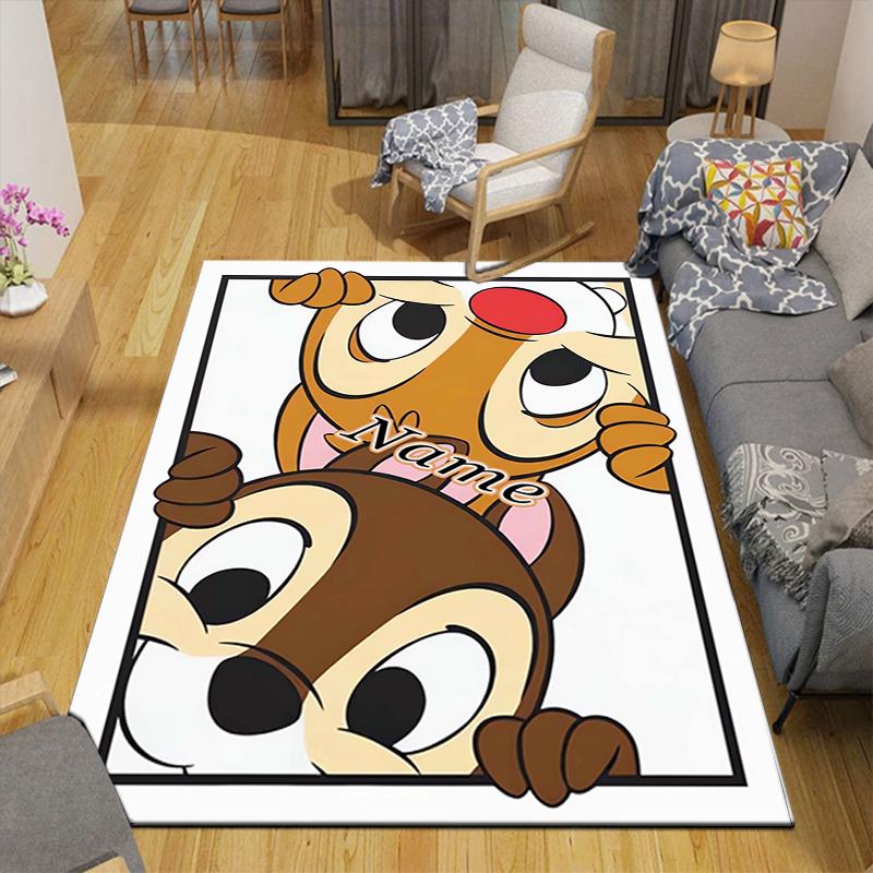 Custom 1Pc Christmas Chip Dale Rug Office Carpet Indoor Outdoor Entrance Doormat Nonslip Soft And Comfortable Living Room D91612