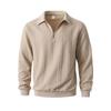 Spring And Autumn Jacket For Young Men, Casual Long-Sleeve Knit Sweater, Men Zip-Up Sweatshirt